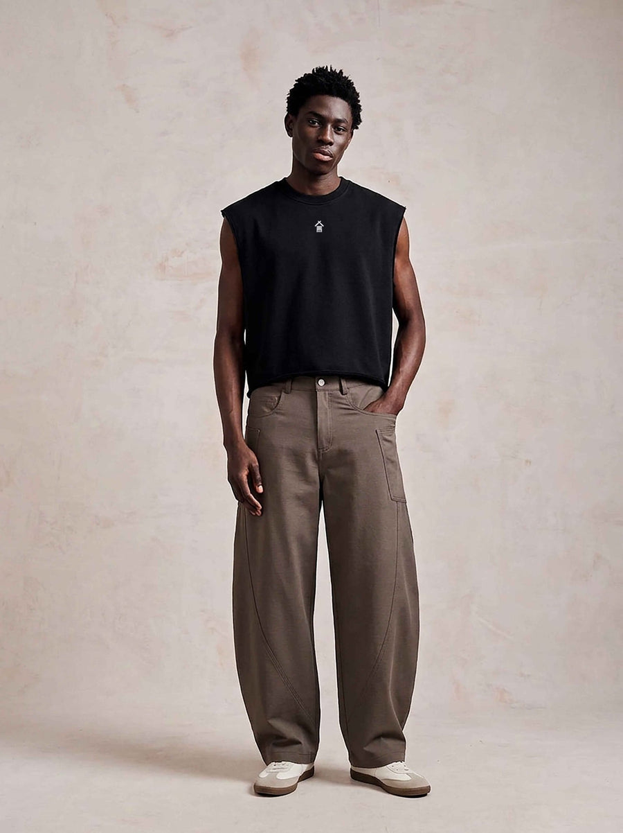 234 Black Boxy Tank Top by TWO THREE FOUR