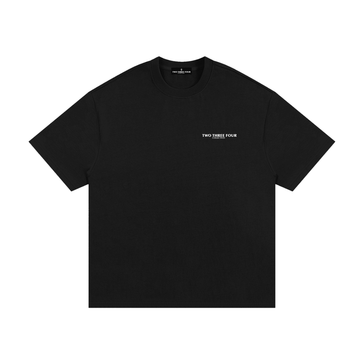 Essential Heavyweight Cotton T-Shirt Black by TWO THREE FOUR