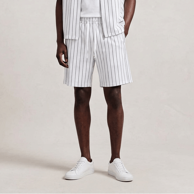 Lagos Unisex Striped Loose Fit Shorts by TWO THREE FOUR