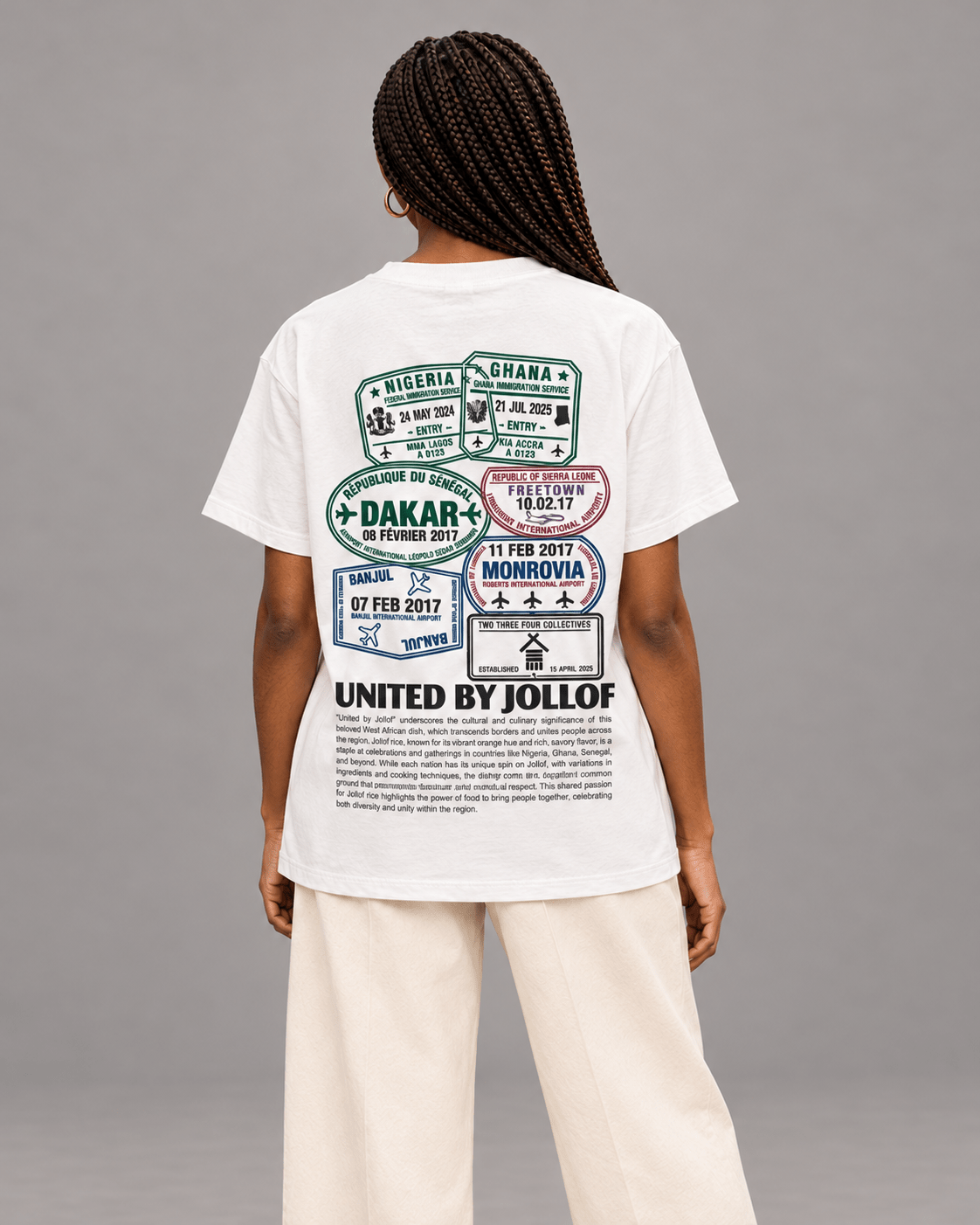 United By Jollof Boxy Oversized T-Shirt - | 234 Collectives
